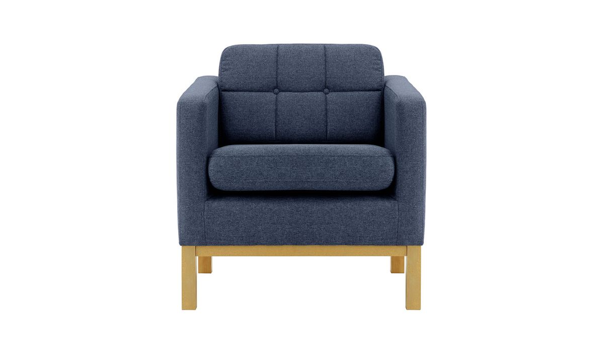 Fauteuil Normann, Malmo 79, Couleur des pieds: Chêne clair