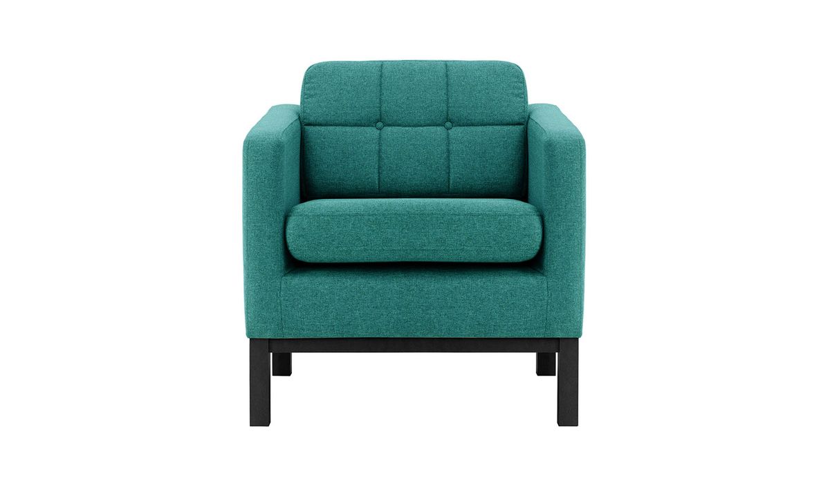 Fauteuil Normann, Malmo 85, Couleur des pieds: Noir