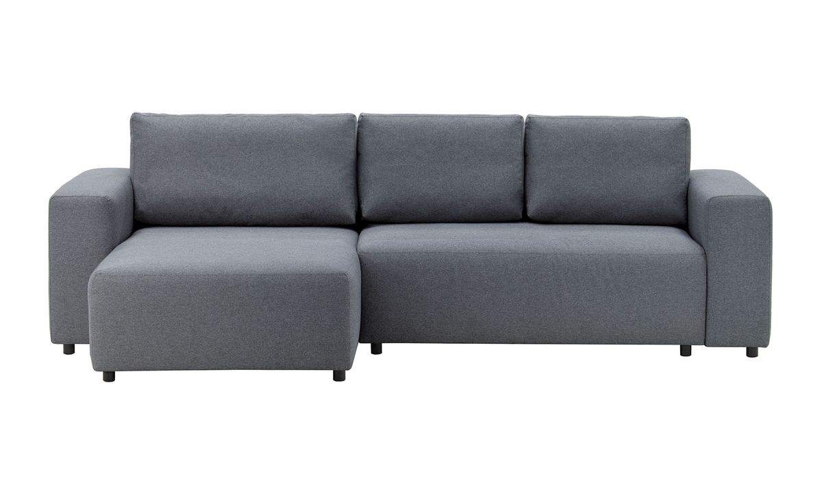 Canapé convertible d’angle gauche Solace, gris foncé - Malmo 95