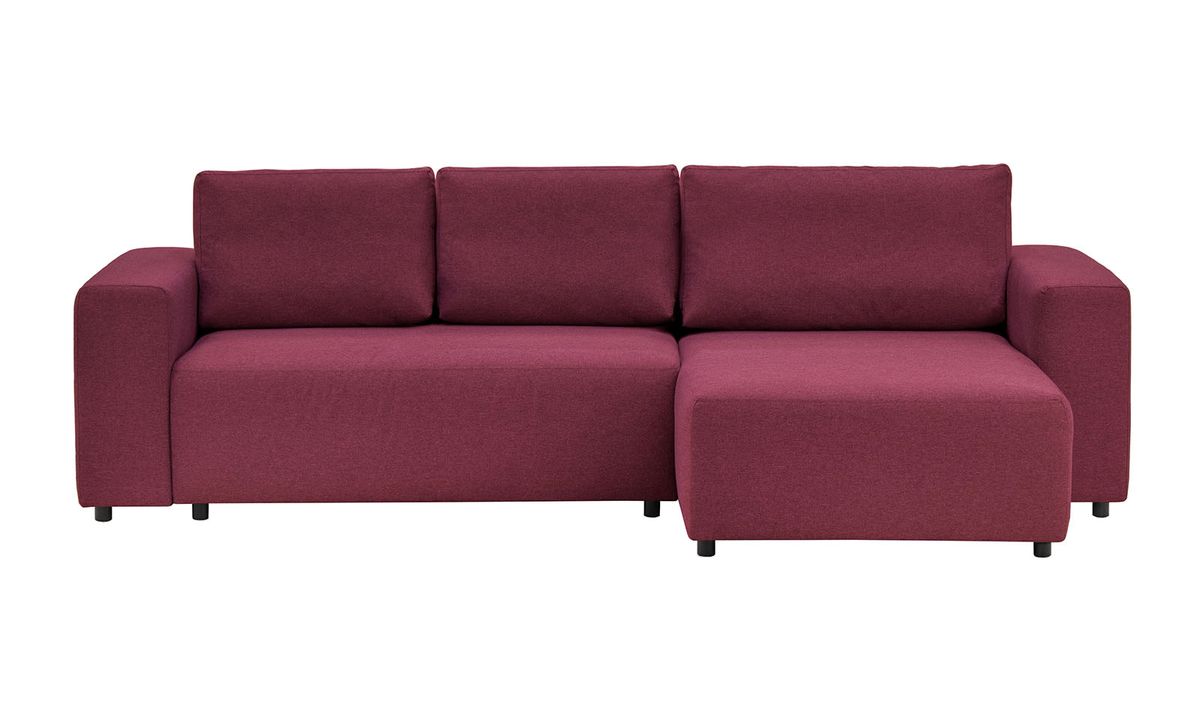 Canapé convertible d’angle droit Solace, bordeaux - Malmo 63