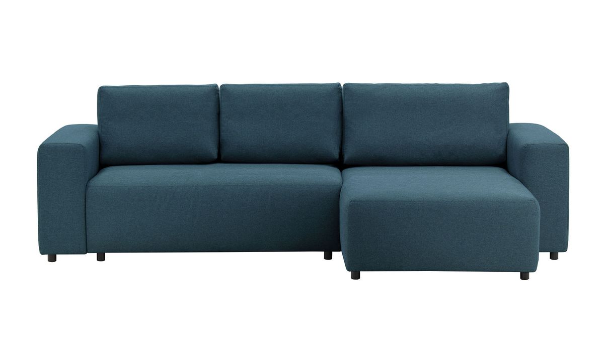 Canapé convertible d’angle droit Solace, bleu foncé - Malmo 81