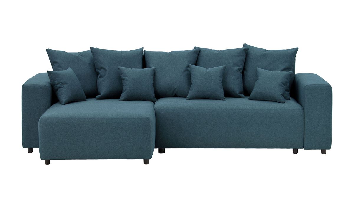 Canapé convertible d’angle gauche Homely, bleu foncé - Malmo 81