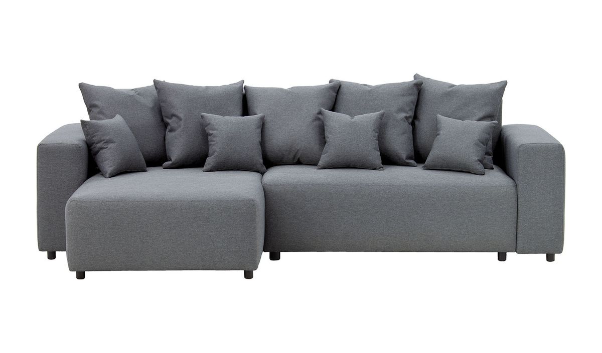 Canapé convertible d’angle gauche Homely, gris foncé - Malmo 95