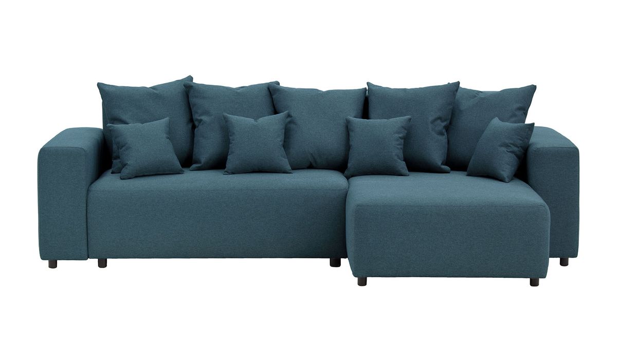 Canapé convertible d’angle droit Homely, bleu foncé - Malmo 81