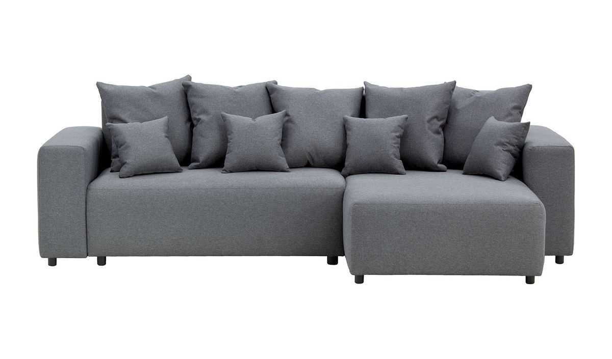 Canapé convertible d’angle droit Homely, gris foncé - Malmo 95