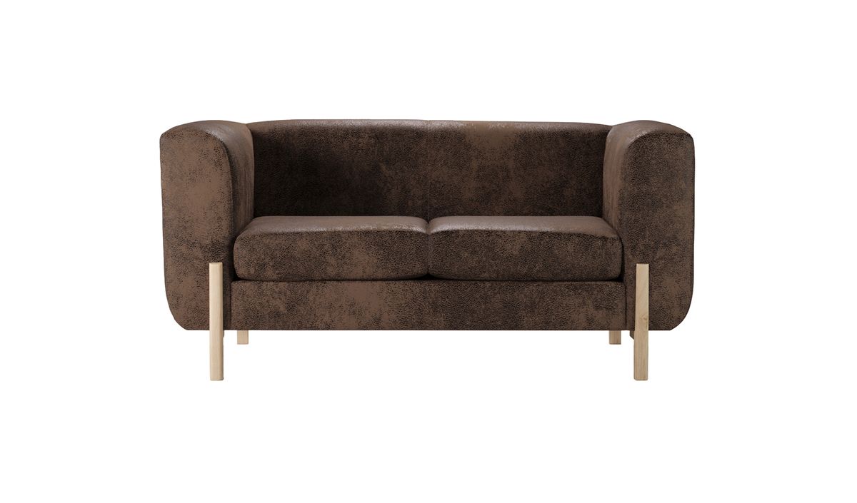 Canapé deux places Plia, Madagaskar 12 - Dark Brown