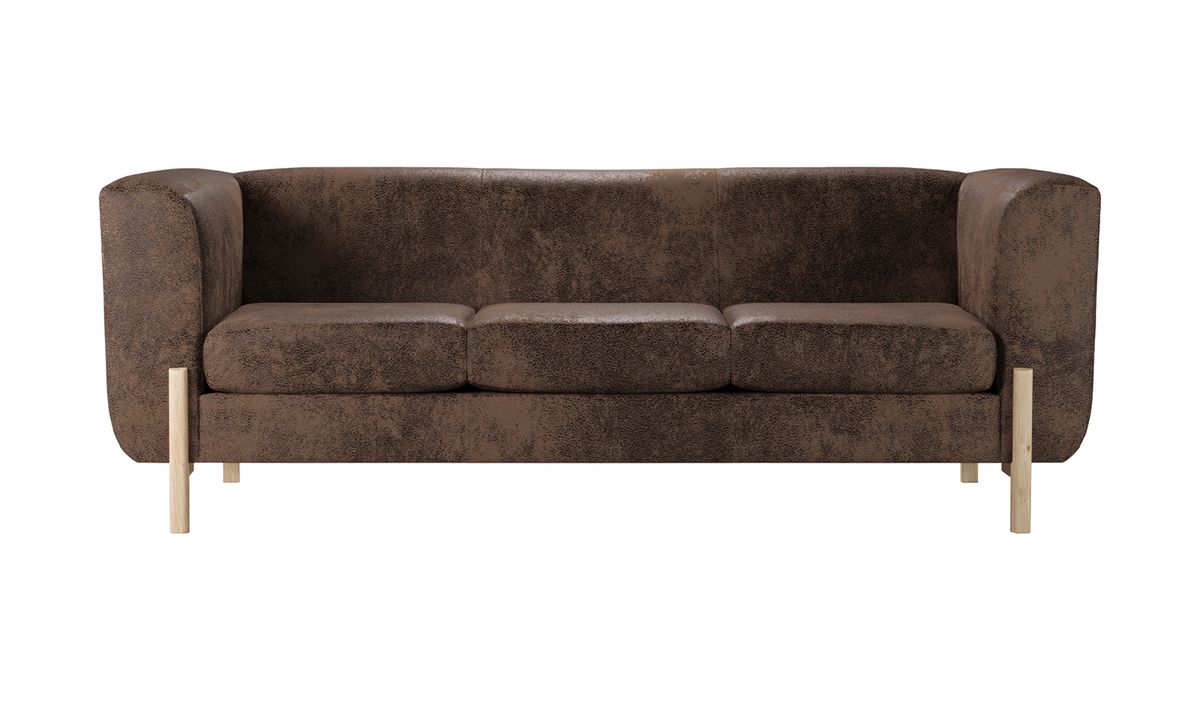 Canapé trois places Plia, Madagaskar 12 - Dark Brown