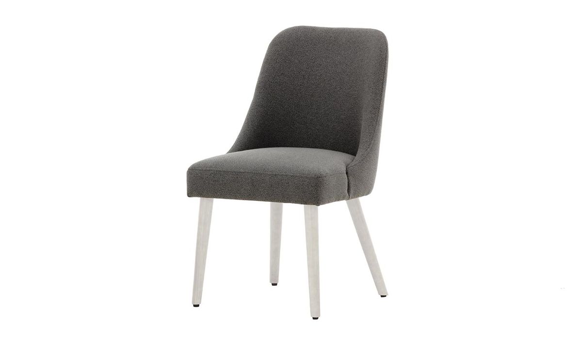 Chaise Albion, gris - Metro 90, Couleur des pieds: Blanc