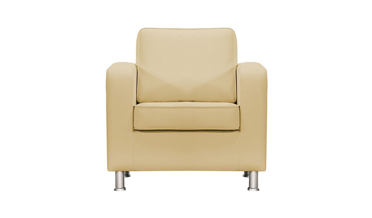 Fauteuil en simili cuir London — vue 5