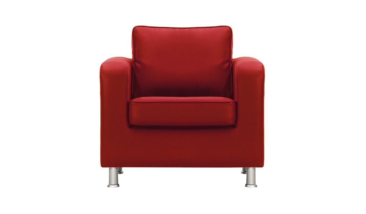 Fauteuil en simili cuir London — vue 6