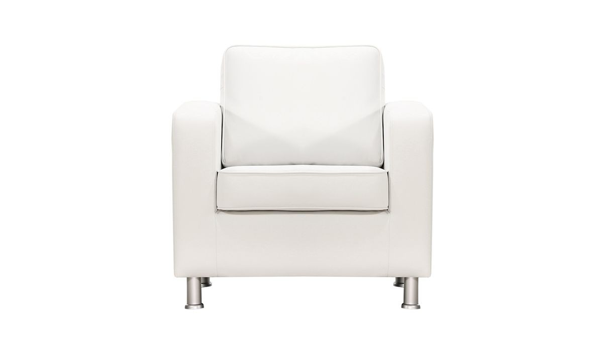 Fauteuil en simili cuir London — vue 7