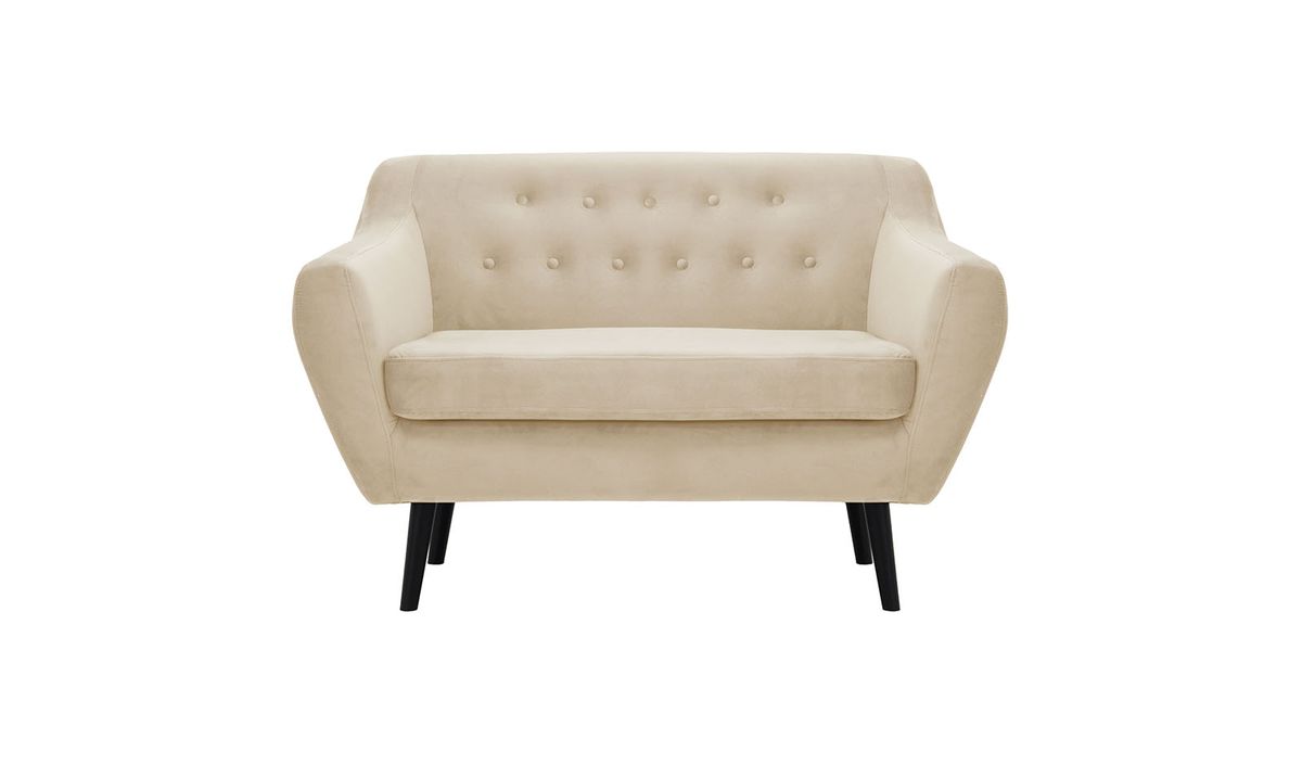 Canapé deux places Varde Velvet, beige clair - Velluto 2