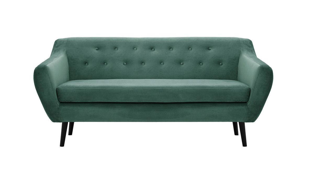 Canapé trois places Varde Velvet, bleu - Velluto 12