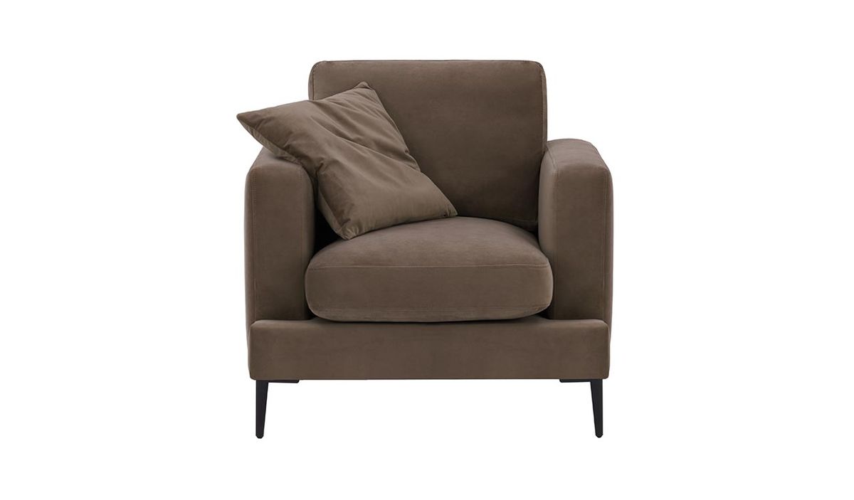 Fauteuil Covex, gris éléphant - Velluto 17