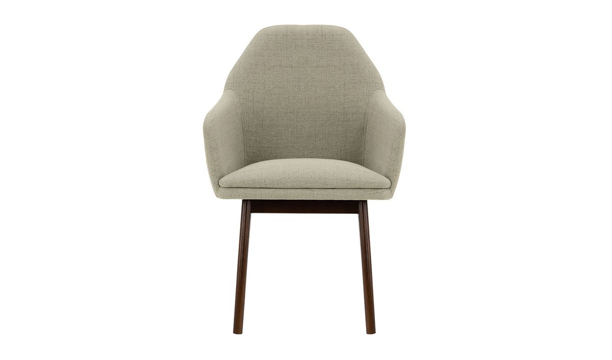 Chaise Buzz, beige - Cablo 2, Couleur des pieds: Chêne foncé
