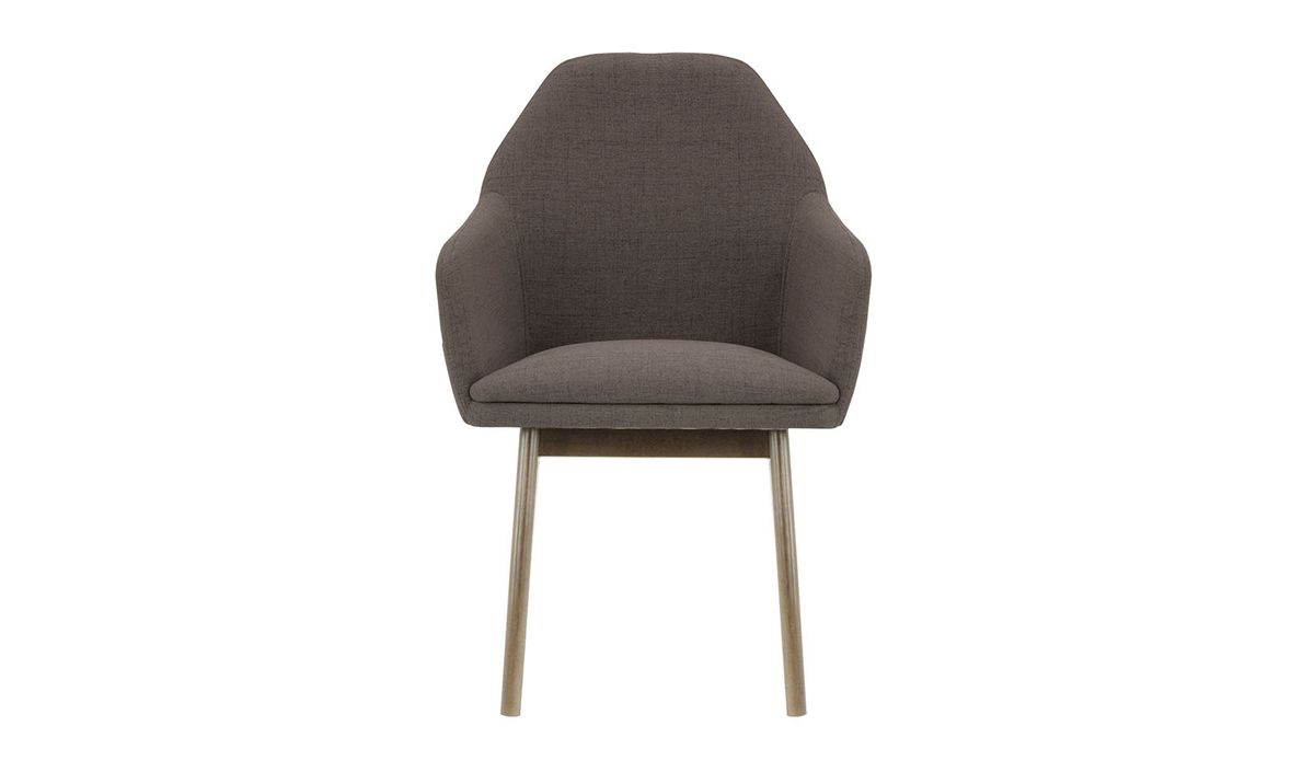 Chaise Buzz, marron - Cablo 4, Couleur des pieds: Noir wax