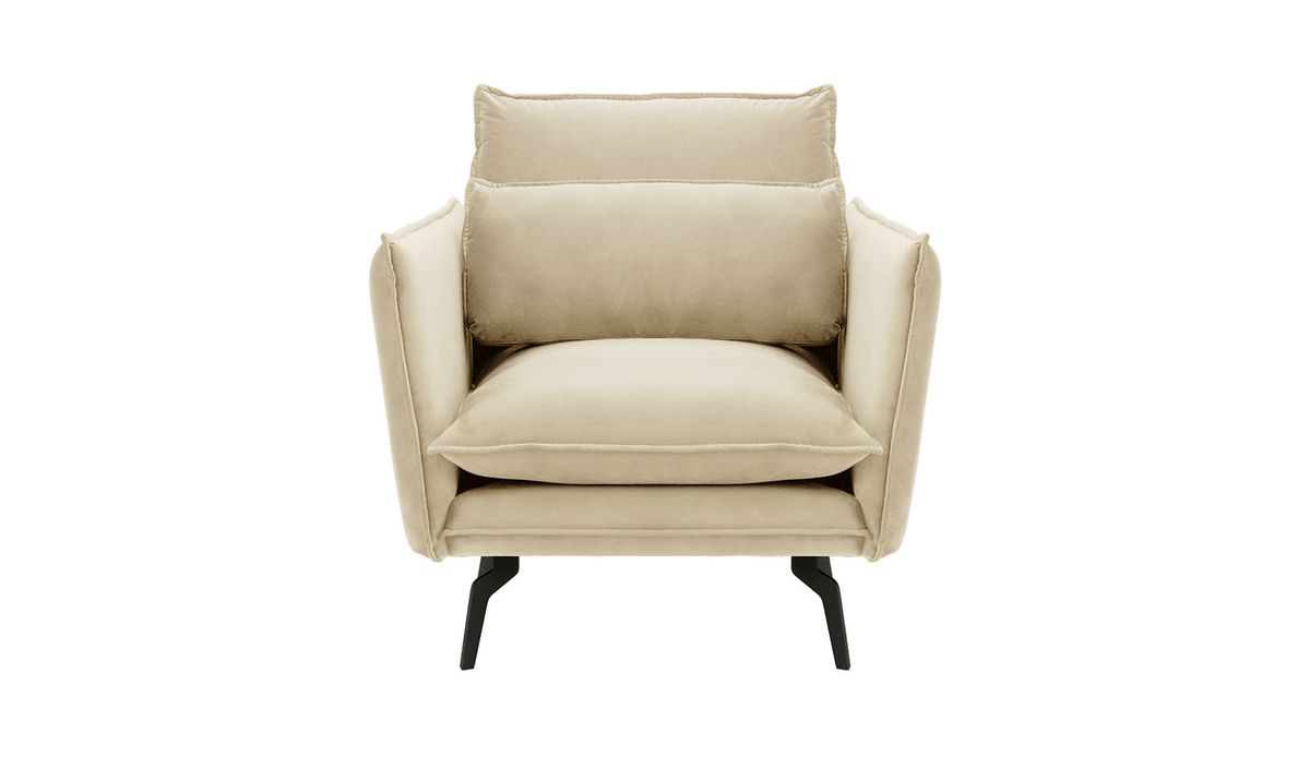 Fauteuil Layla, beige clair - Velluto 2