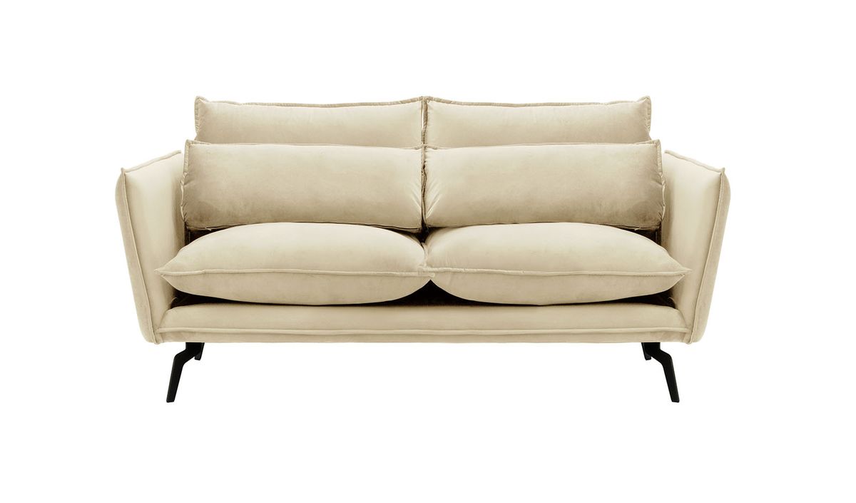 Canapé 2,5 places Layla, beige clair - Velluto 2