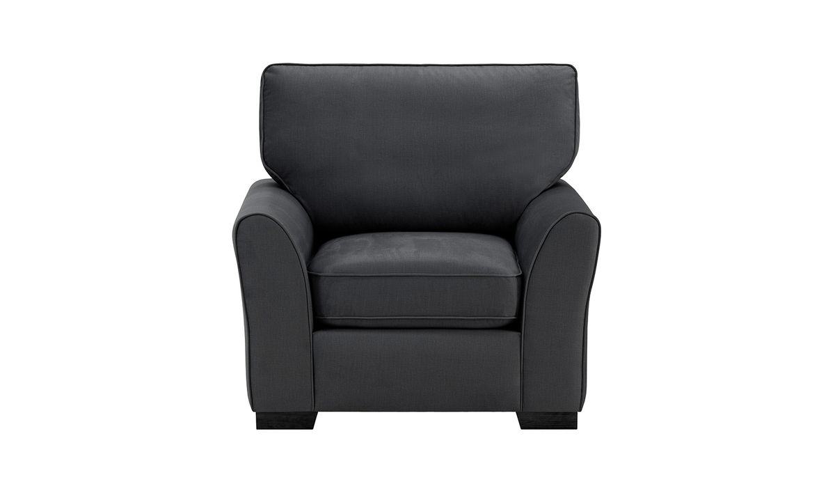 Fauteuil Serena, graphite - Fancy 99, Couleur des pieds: Noir