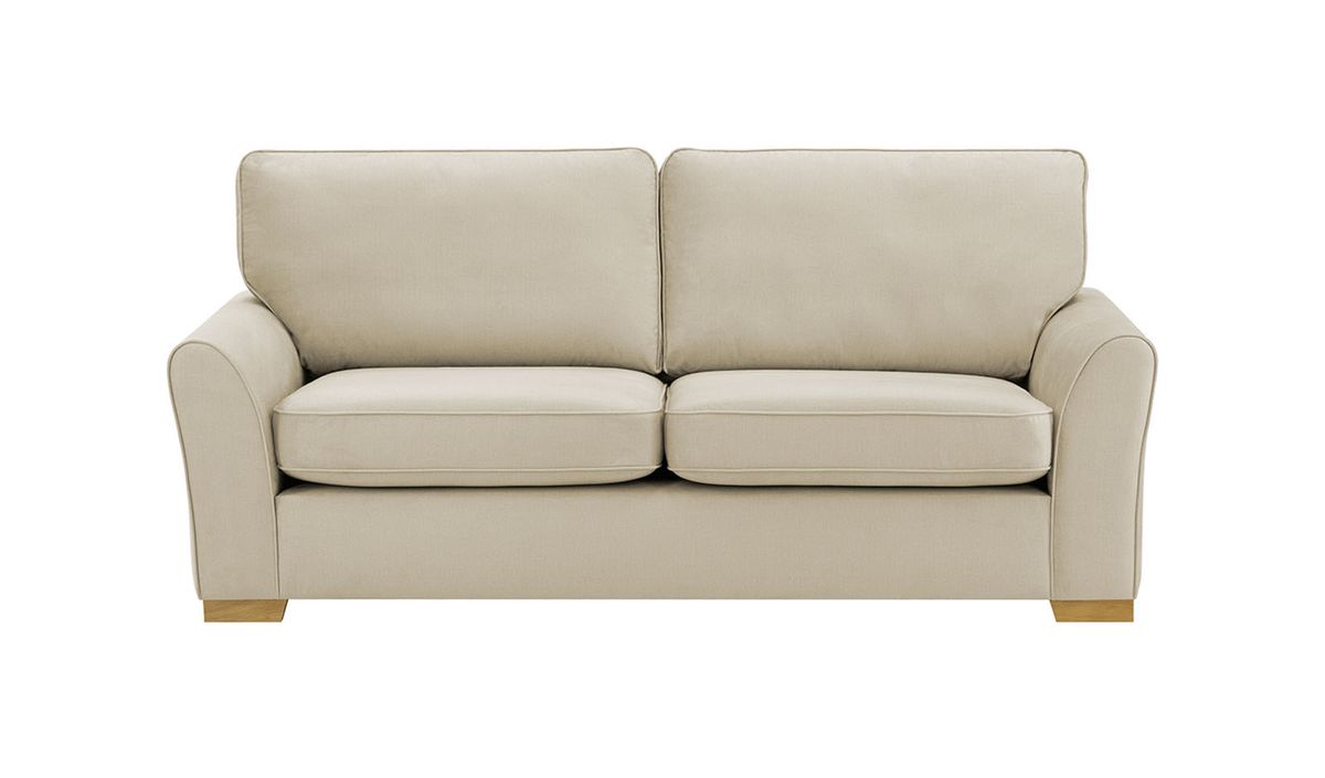 Canapé trois places Serena, Fancy 11, Couleur des pieds: Chêne clair