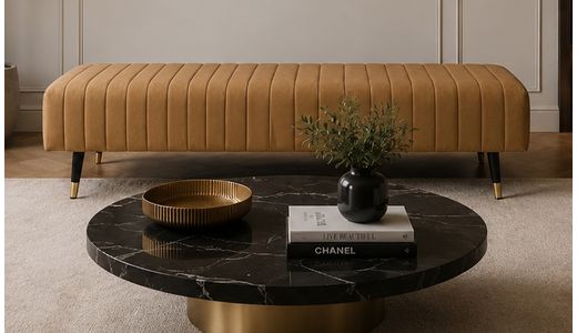 Pouf Slender avec coutures décoratives Pouf Slender avec coutures décoratives
