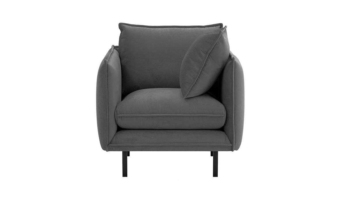 Fauteuil Nimbus, gris foncé - Kronos 34