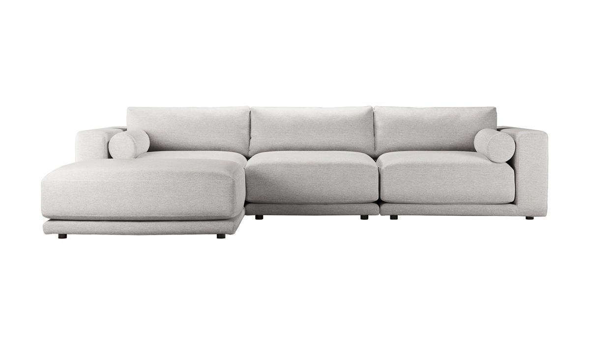 Canapé d’angle modulaire Tao, Nordic 16 - gris