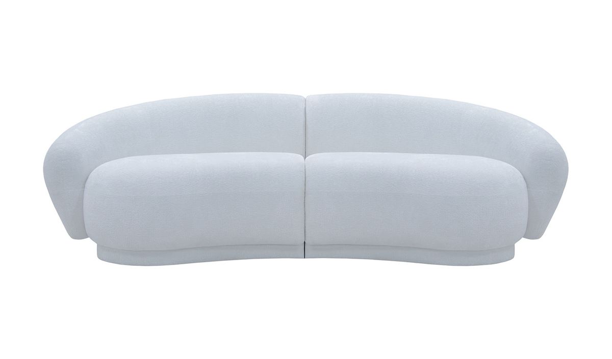 Bondi - canapé trois places, Teddy dove - gris clair