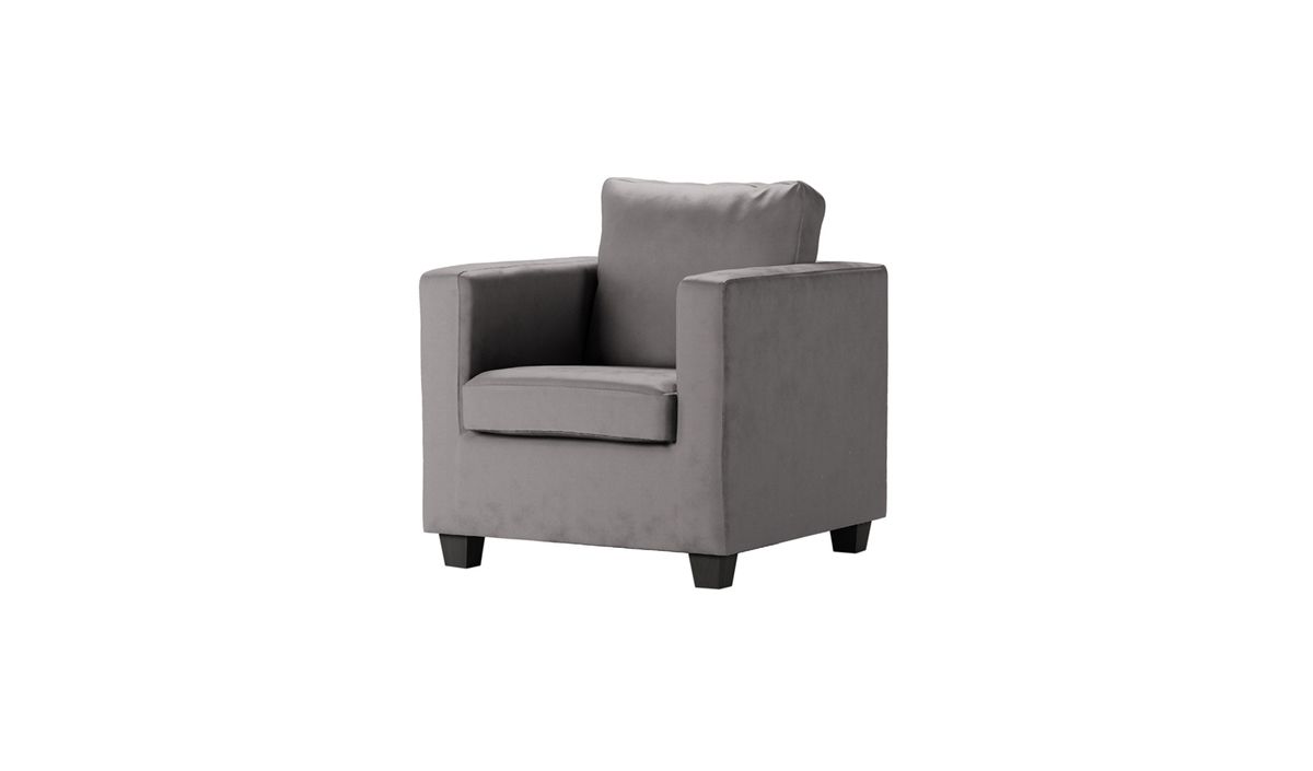 Fauteuil Thunder, gris éléphant - Velluto 17