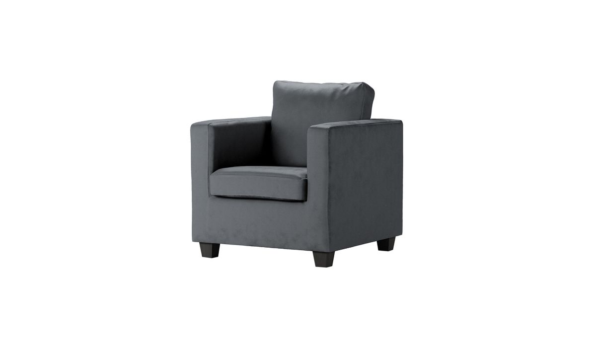 Fauteuil Thunder, graphite - Velluto 19
