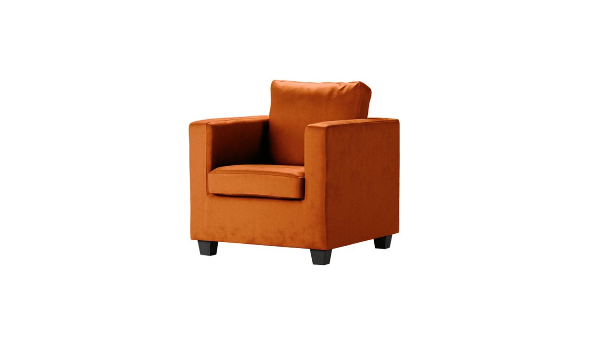 Fauteuil Thunder, Velluto 33 - orange rouillé