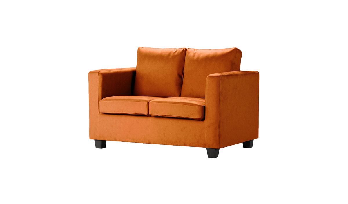 Canapé deux places Thunder, Velluto 33 - orange rouillé
