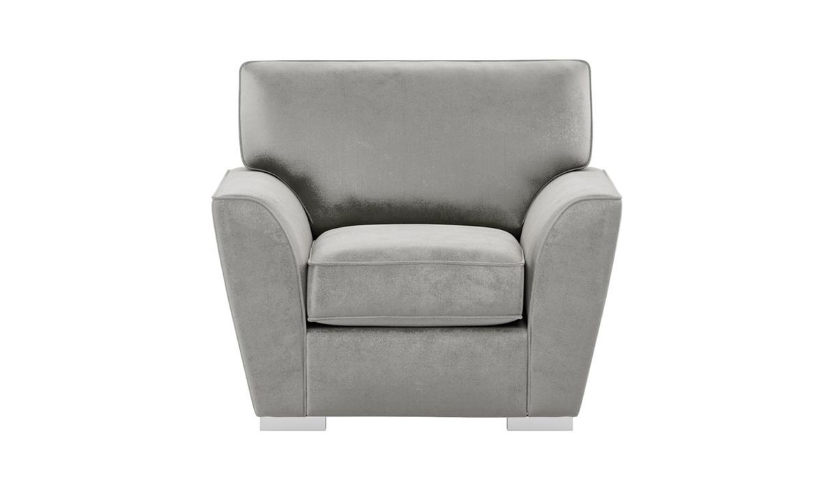 Fauteuil Majestic, gris clair - Velluto 15