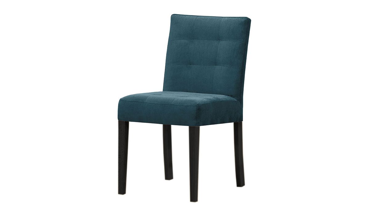 Chaise Mia, bleu foncé - Kronos 9, Couleur des pieds: Noir