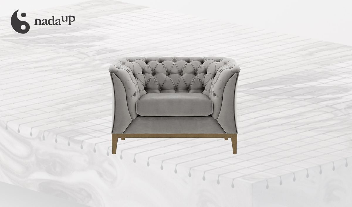 Fauteuil Chesterfield Modern Wood en mousse de qualité médicale