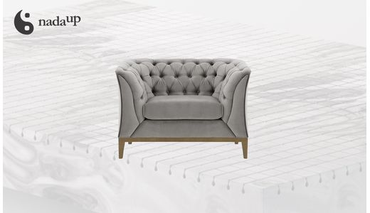 Fauteuil Chesterfield Modern Wood en mousse de qualité médicale