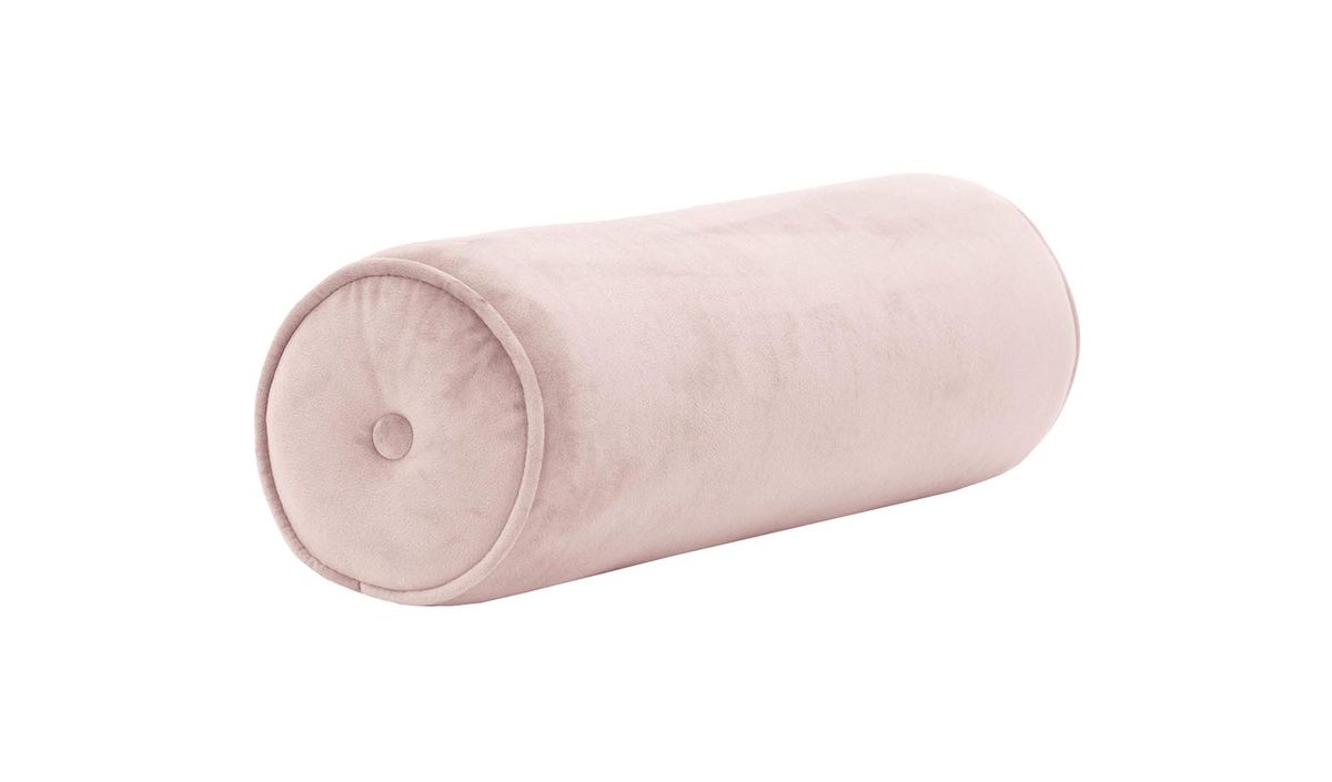 Coussin rouleau en velours., lila/rose - Velluto 14