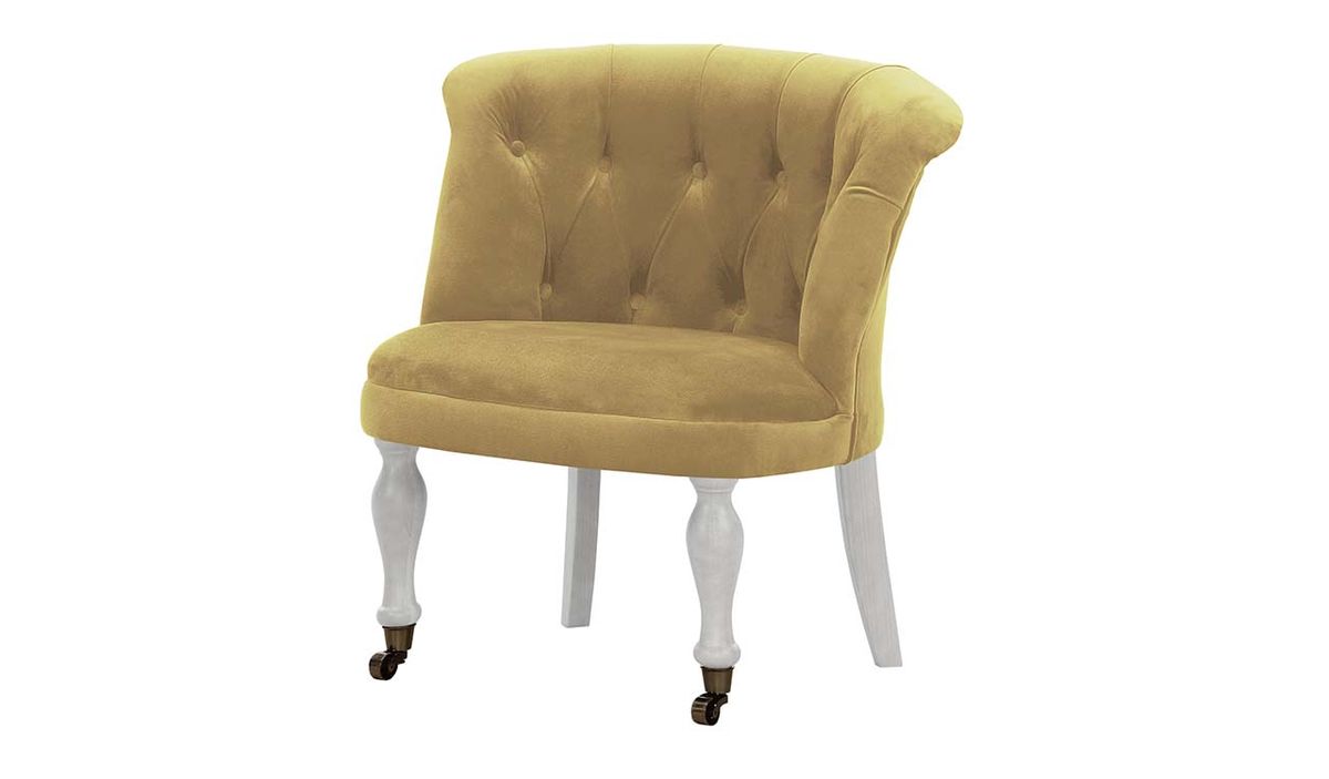 Chaise Schino, crème - Kronos 35, Couleur des pieds: Blanc