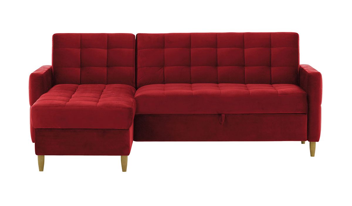 Canapé d’angle polyvalent avec fonction lit et coffre de rangement Velocity