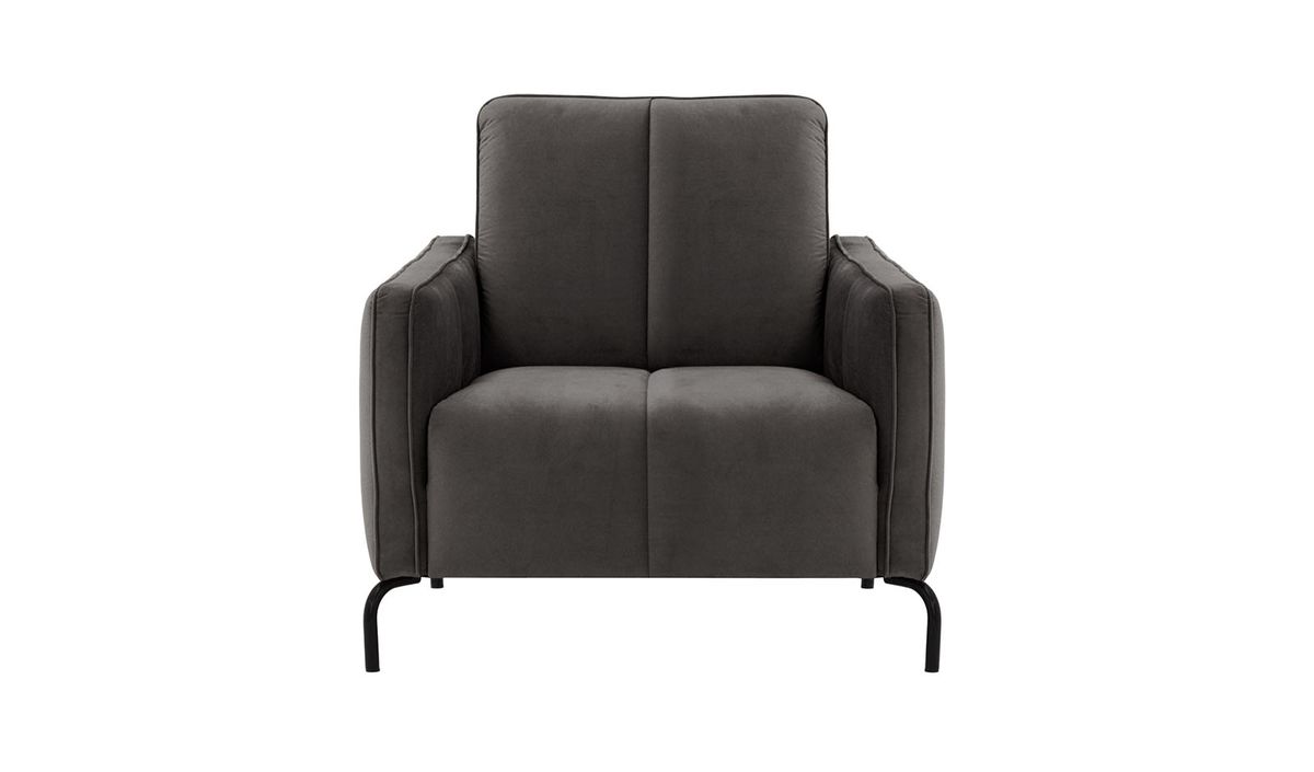 Fauteuil Opus Velvet, graphite - Velluto 19