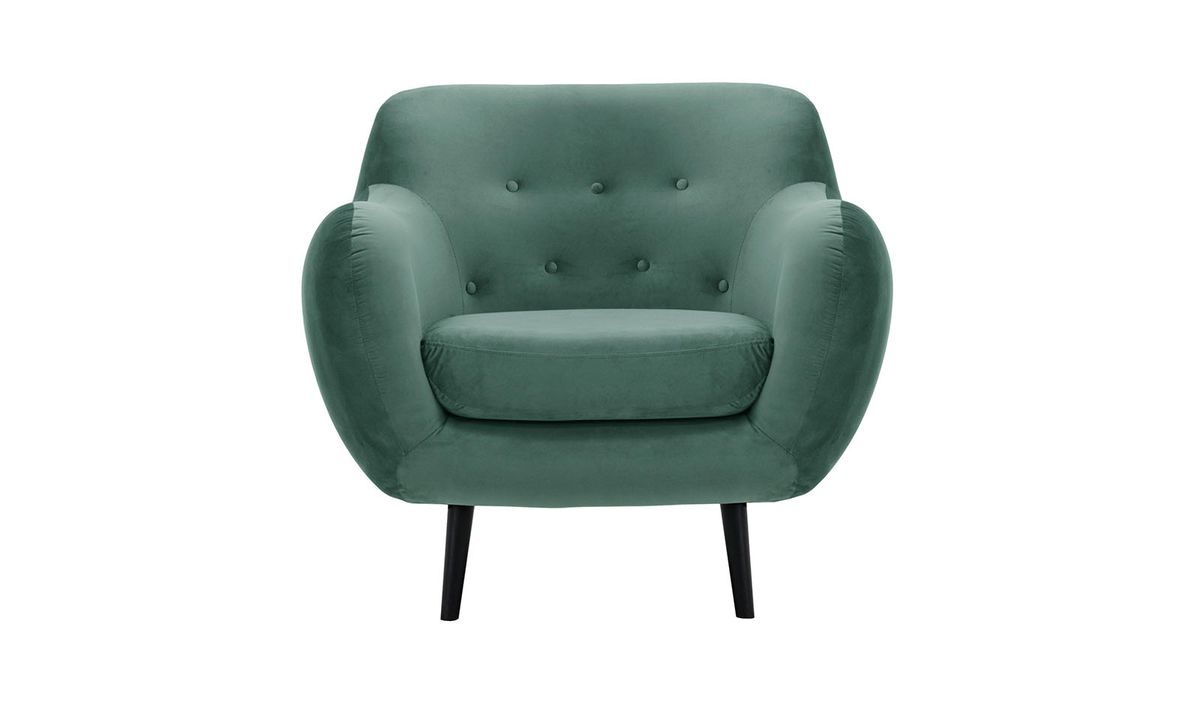Fauteuil Neve, bleu - Velluto 12