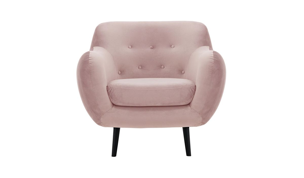 Fauteuil Neve, lila/rose - Velluto 14