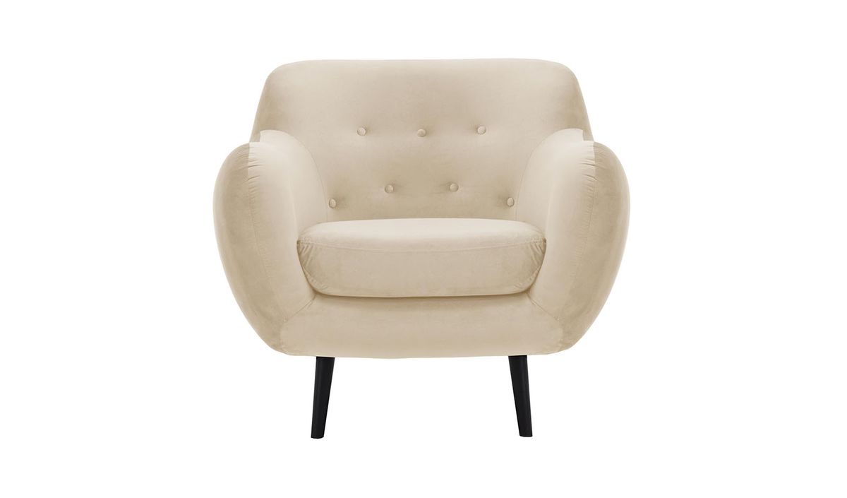 Fauteuil Neve, beige clair - Velluto 2